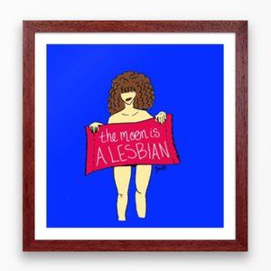 The Moon is a Lesbian Art Print